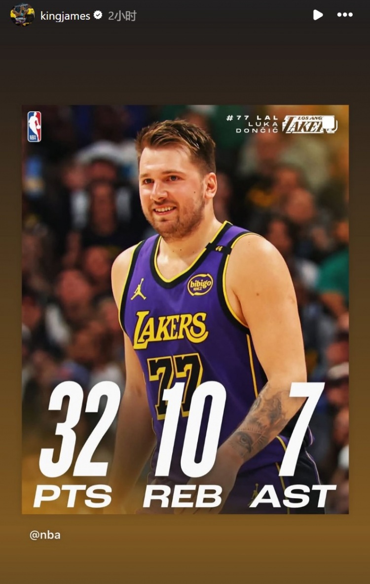 東契奇32分10板7助！詹姆斯轉(zhuǎn)發(fā) 還有兩人的超遠距離連線