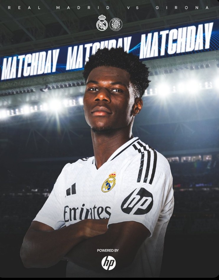 皇馬官方發(fā)布本輪對(duì)陣赫羅納海報(bào)，瓊阿梅尼單人出鏡