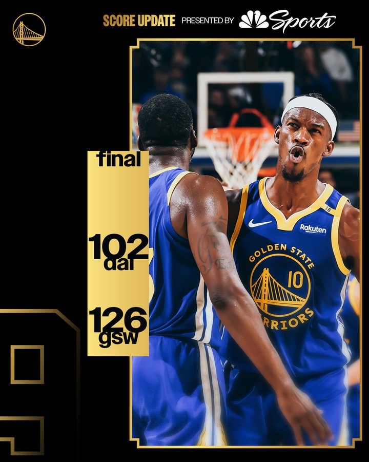 黑又硬！勇士官方曬贏球海報 追夢、巴特勒攜手登上封面