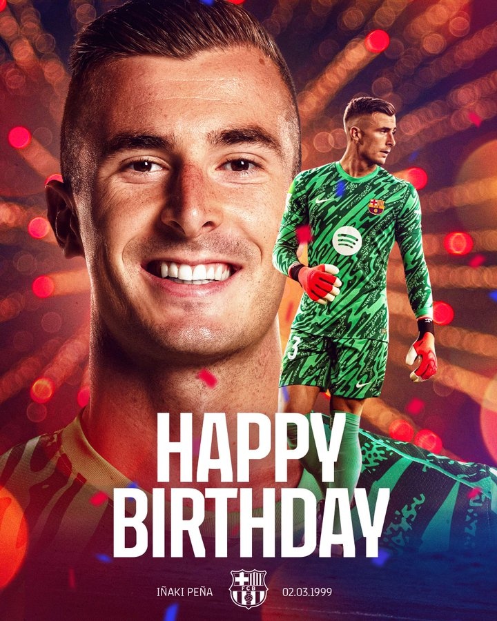 佩尼亞迎來(lái)26歲生日，巴薩官推發(fā)文送祝福