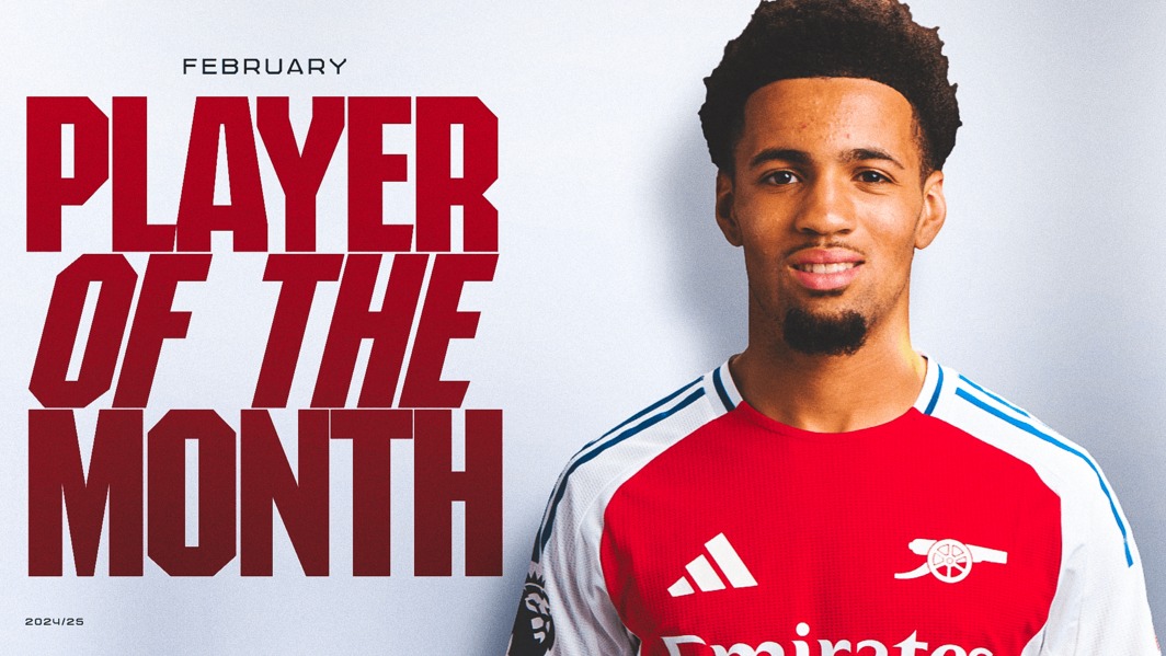 5場1球1助攻！阿森納官方：17歲恩瓦內(nèi)里當選隊內(nèi)2月最佳球員