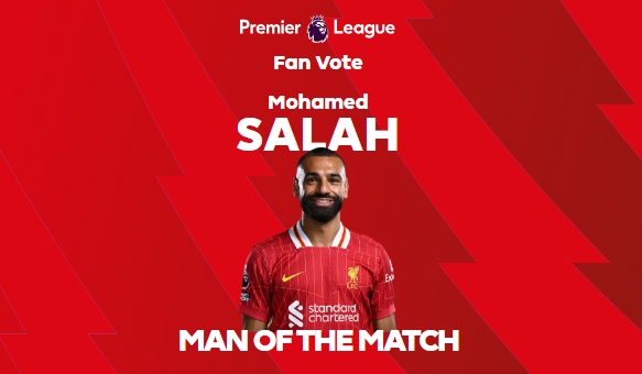 點射雙響！官方：薩拉赫當選利物浦vs南安普頓全場最佳