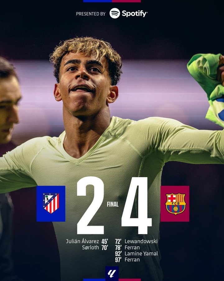 下月國王杯再戰(zhàn)！巴薩此前對馬競5連勝，本賽季近3場1勝1平1負(fù)