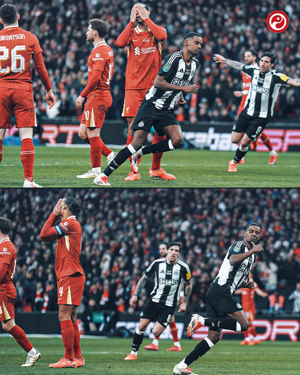 真利物浦克星！伊薩克進(jìn)球后，范迪克捂臉