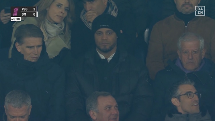 孔帕尼觀戰(zhàn)巴黎vs馬賽，法爾克：拜仁不愿回應(yīng)，可能涉及考察球員