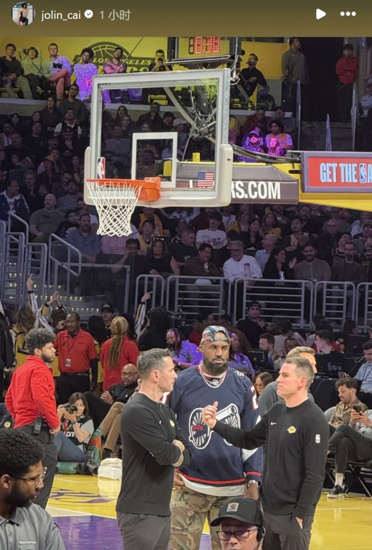 蔡依林現(xiàn)場(chǎng)觀戰(zhàn)掘金湖人 曬照詹姆斯、東契奇和約基奇