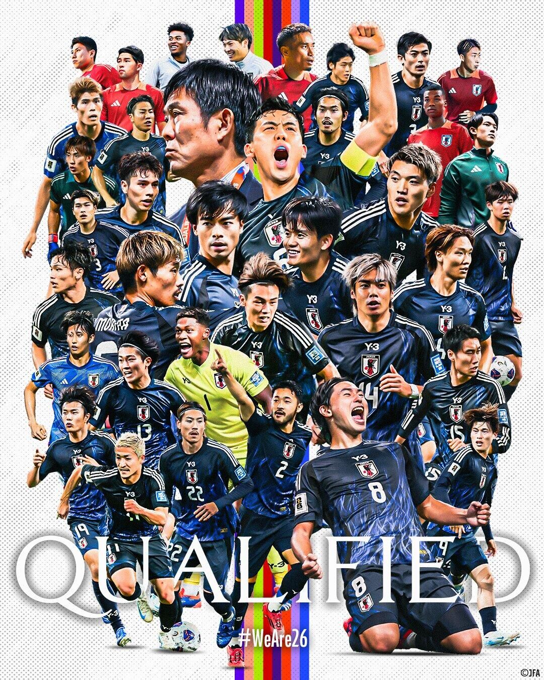 斷層領先！日本7輪6勝1平提前晉級世界杯，全球除東道主外首隊！