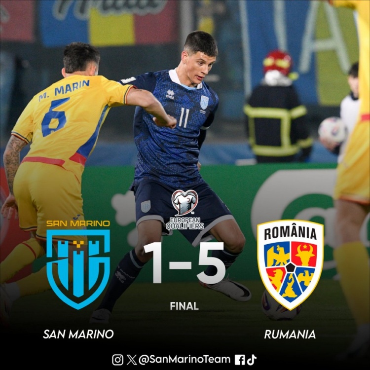 世界杯夢想仍很遙遠(yuǎn)?FIFA排名倒一圣馬力諾遭遇世預(yù)賽兩連敗