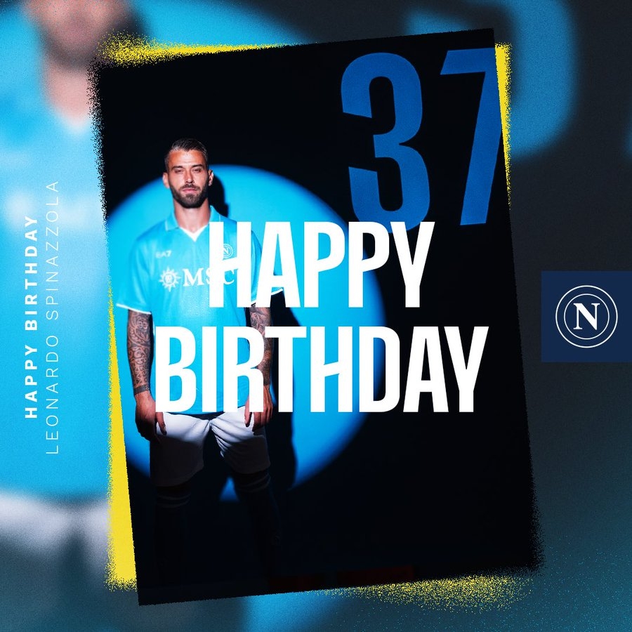 生日快樂！那不勒斯官方發(fā)文慶祝斯皮納佐拉32歲生日