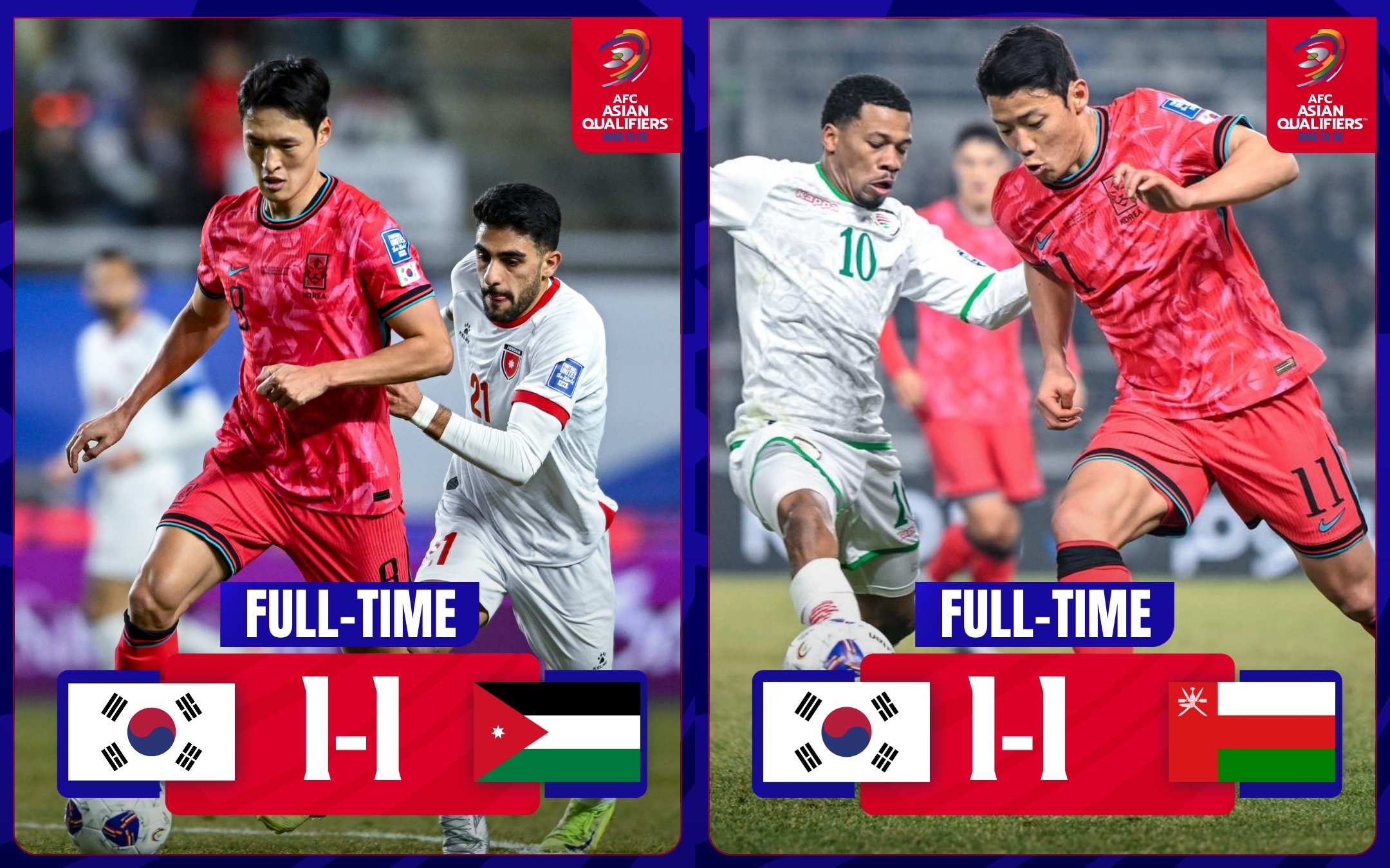 齋月影響?韓國主場連遭阿曼&約旦逼平，沙特對國足&日本1勝1平