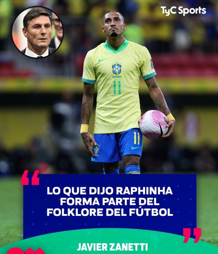 拉菲尼亞豪言要狠狠干阿根廷，薩內(nèi)蒂：這是足球文化的一部分