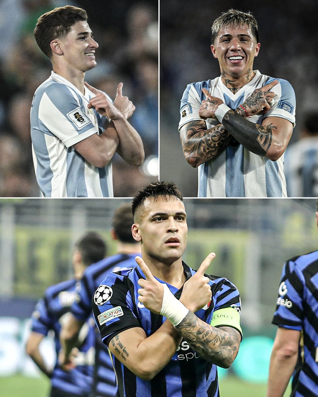 恩佐談模仿勞塔羅慶祝動作：賽前和他聊天，我答應把進球獻給他