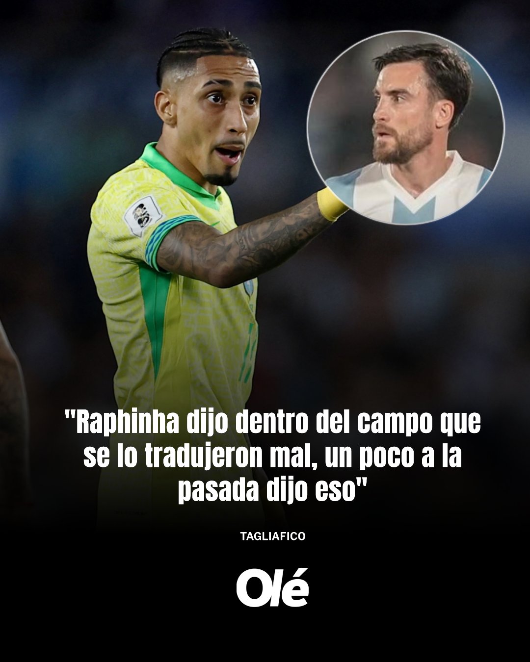 有反轉(zhuǎn)？塔利亞菲科：拉菲尼亞賽后澄清，爭(zhēng)議言論是錯(cuò)誤翻譯