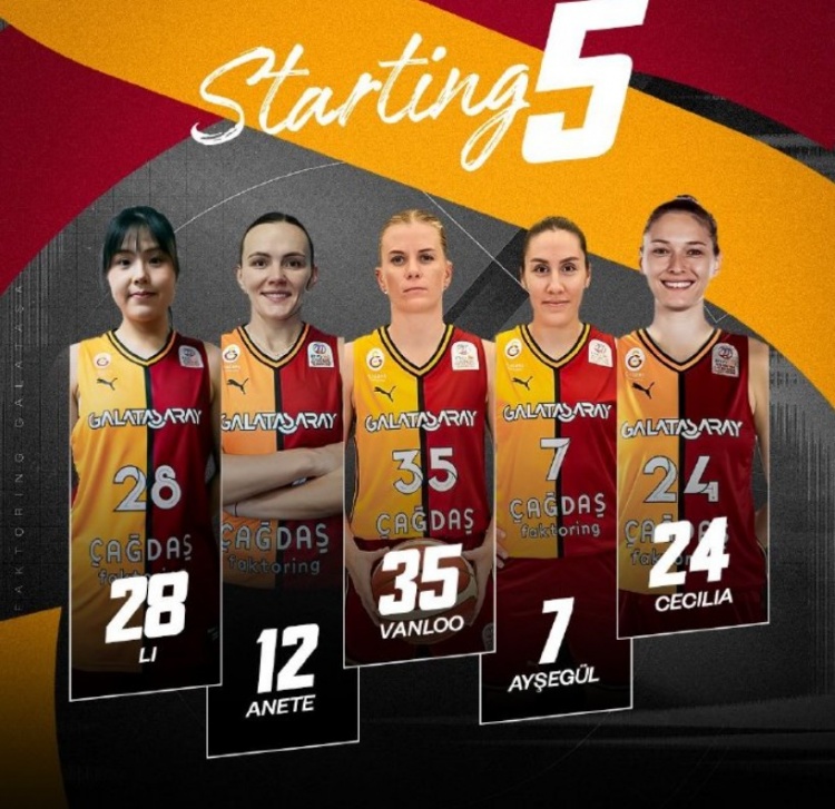 加拉塔薩雷土超1/4決賽先下1城 李月汝8分12板 正負(fù)值+35全場(chǎng)最高