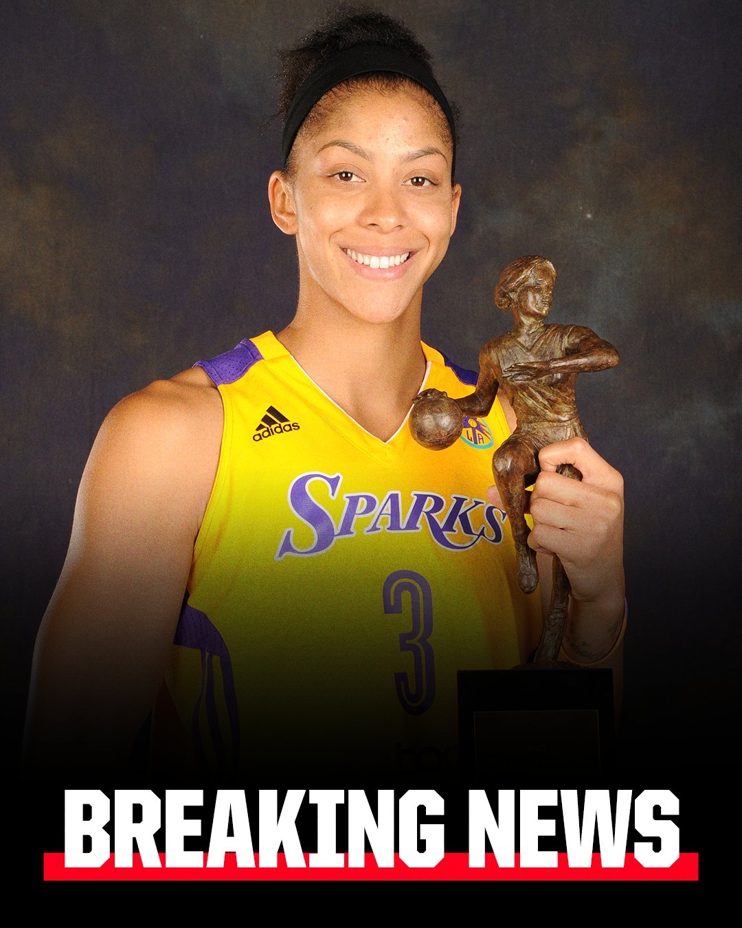 傳奇！洛杉磯火花將于6月29日退役WNBA球星坎迪斯-帕克的3號球衣