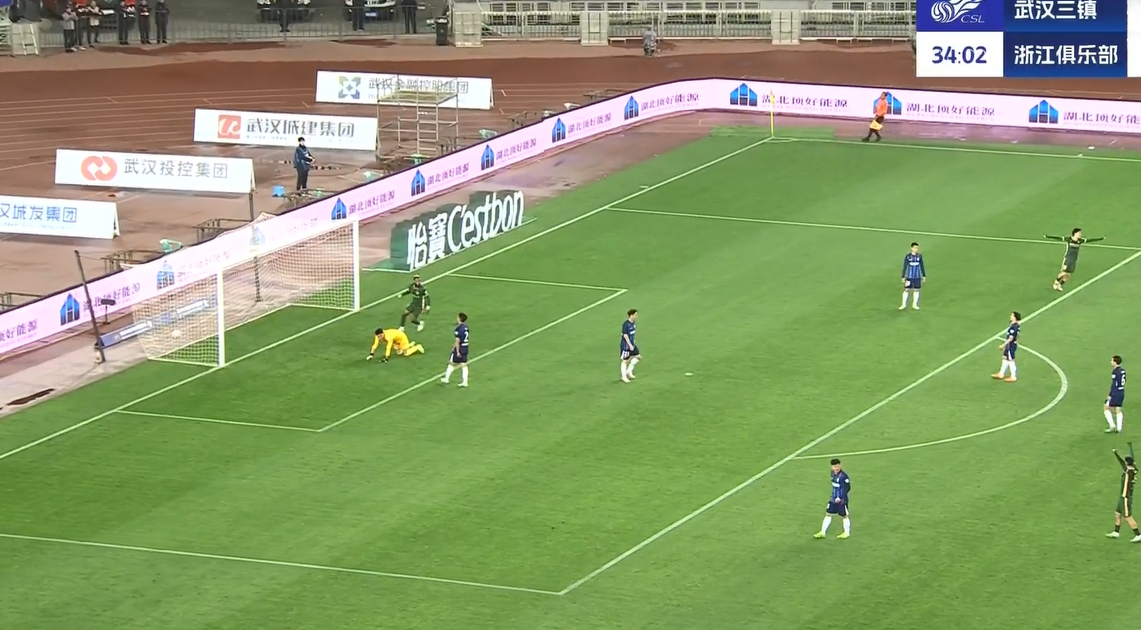 要打花了？布彭扎梅開(kāi)二度，浙江34分鐘3-0領(lǐng)先三鎮(zhèn)