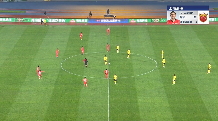 海港再扳一球！19歲李新翔助攻古斯塔沃破門，本場傳射建功！