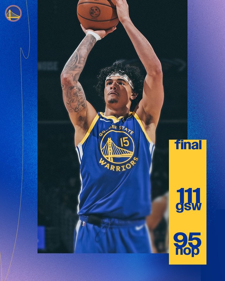 兢兢業(yè)業(yè)！勇士官方曬出贏球海報 桑托斯成為封面人物