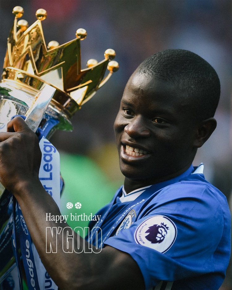 切爾西官方?？蔡?4歲生日快樂，球員效力藍軍7年斬獲6冠