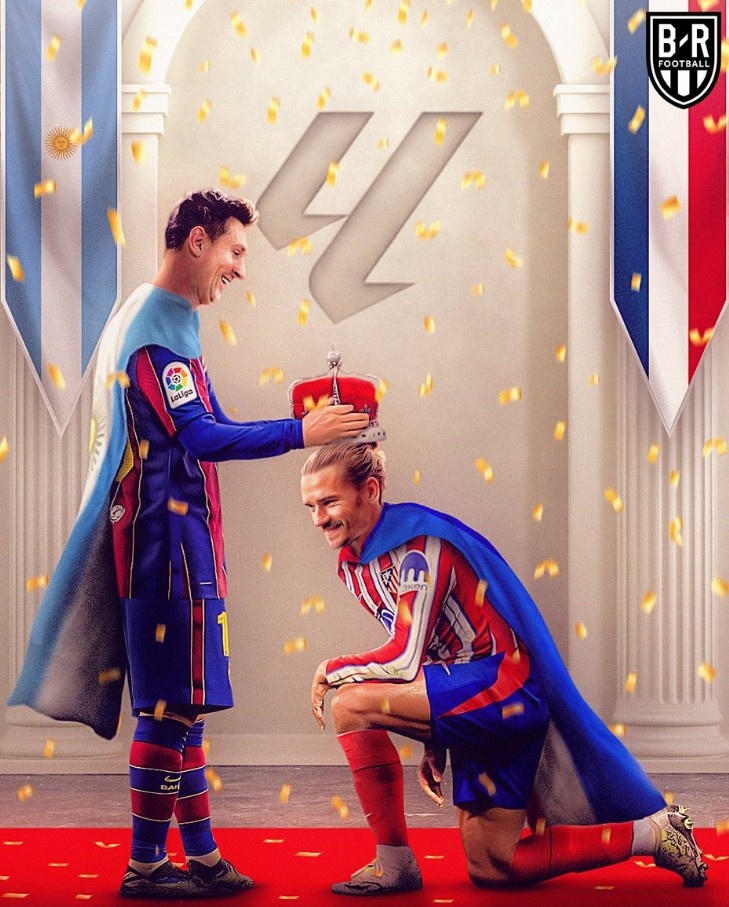 格列茲曼第521次出戰(zhàn)西甲，超越梅西成為西甲歷史外籍球員之首