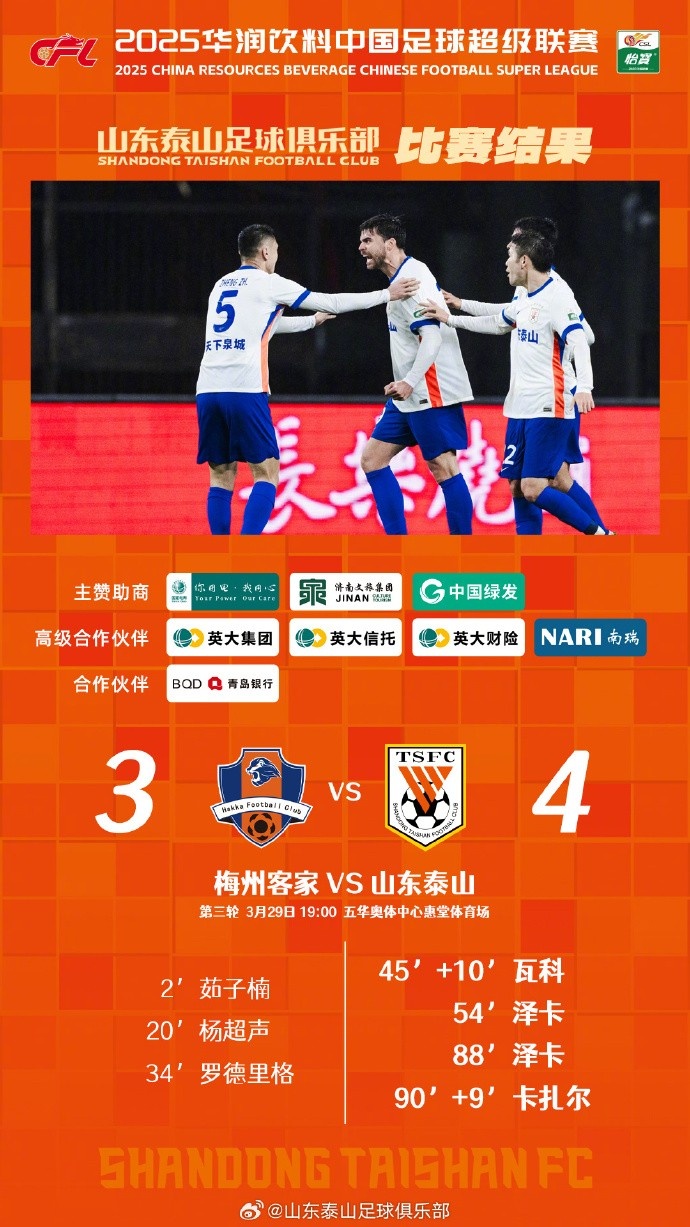 從0-3到4-3，這是一場彰顯堅韌不拔泰山足球精神的戰(zhàn)斗！