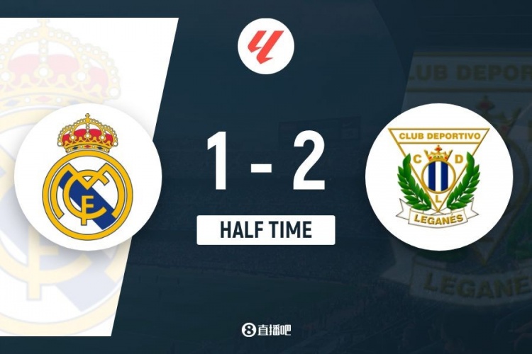 半場-皇馬暫1-2萊加內(nèi)斯 居勒爾造點姆巴佩點射萊加內(nèi)斯2射正2球