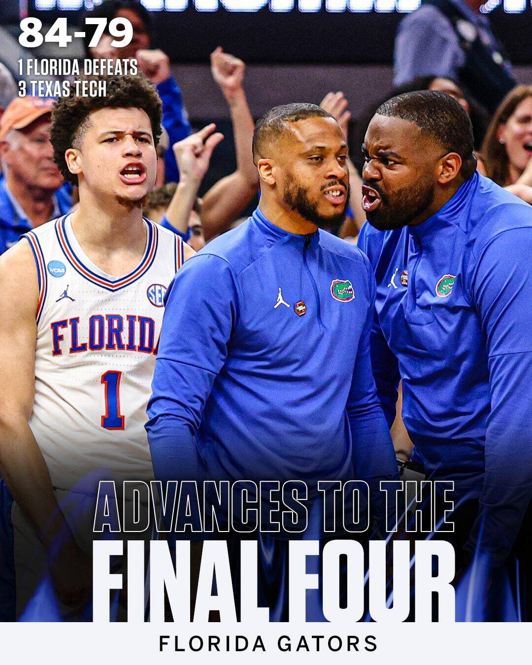 大火收汁！小克萊頓4分半11分2助帶隊(duì)17-6逆轉(zhuǎn) 佛羅里達(dá)晉級(jí)四強(qiáng)