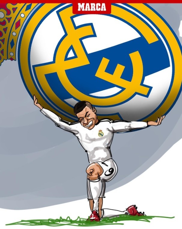 梅開(kāi)二度助球隊(duì)獲勝！馬卡漫畫(huà)：姆巴佩獨(dú)力撐起皇馬重?fù)?dān)