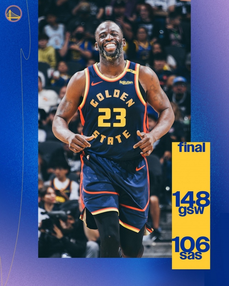 積極進(jìn)攻！9中6砍14分5板！勇士官方贏球海報(bào)封面人物：追夢(mèng)