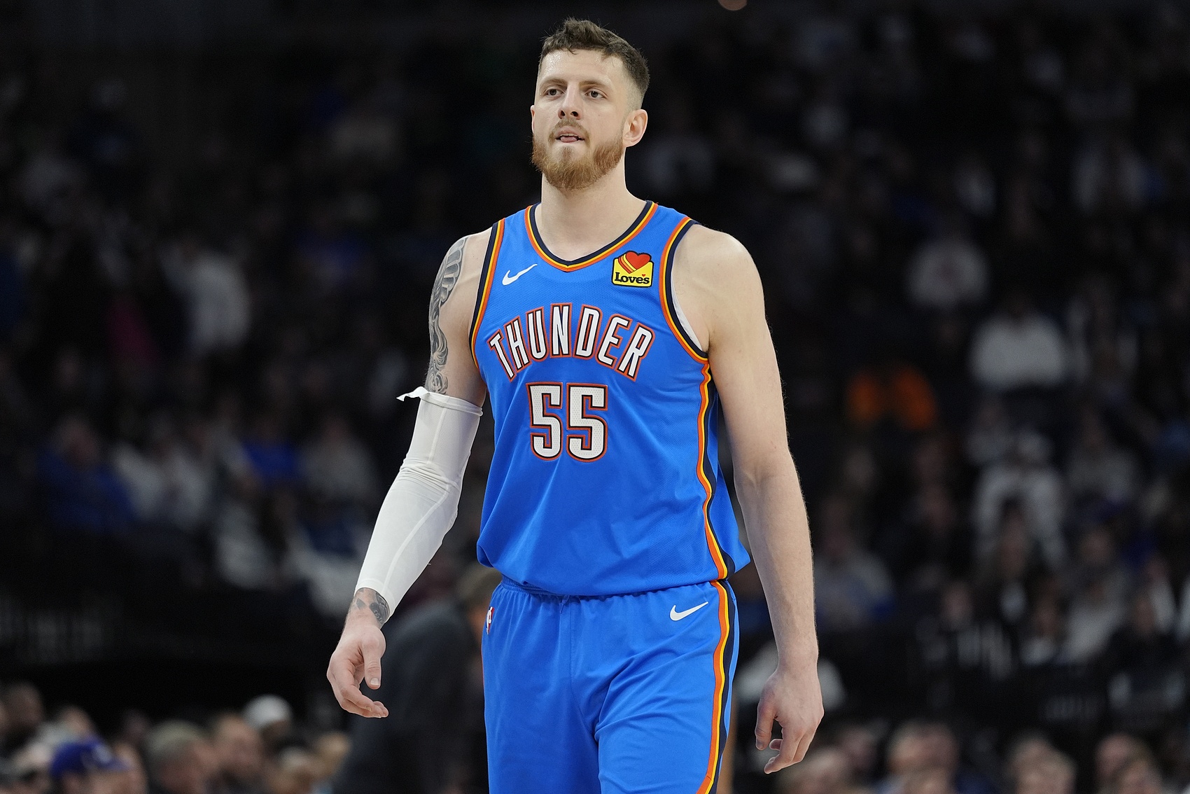 下半場傷退！雷霆官方：哈滕因左臀部酸痛本場比賽不會回歸